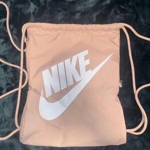 Nike Blush Pink Drawstring Backpack